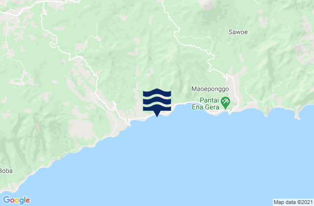 Wagha, Indonesiaの潮見表地図