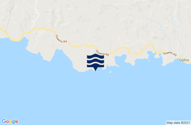 Waidroka Creek, Fijiの潮見表地図