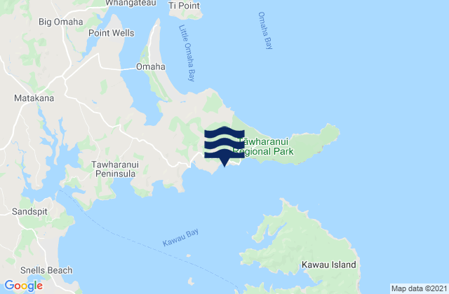 Waikauri Bay, New Zealandの潮見表地図