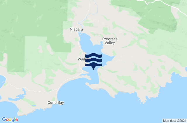 Waikawa Harbour, New Zealandの潮見表地図