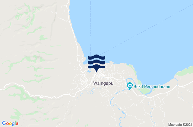 Waingapu, Indonesiaの潮見表地図