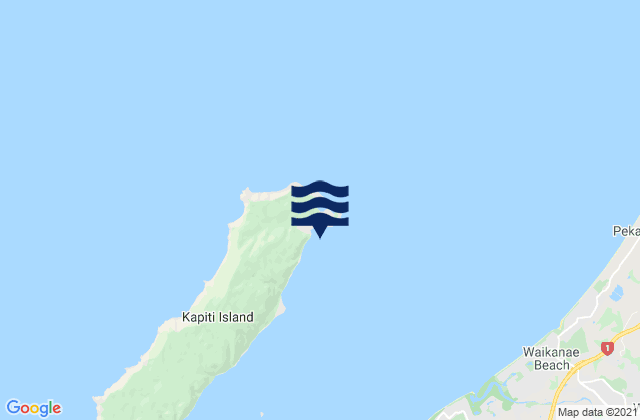 Waiorua Bay, New Zealandの潮見表地図