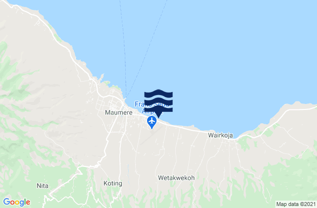 Waioti, Indonesiaの潮見表地図