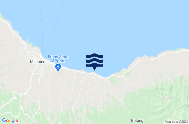 Waipare, Indonesiaの潮見表地図