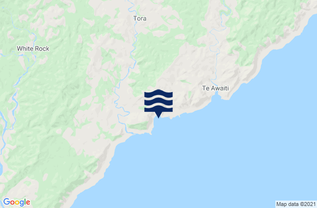 Waipawa, New Zealandの潮見表地図