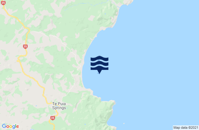 Waipiro Bay, New Zealandの潮見表地図
