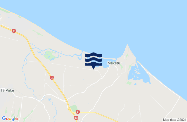 Wairau Bay, New Zealandの潮見表地図