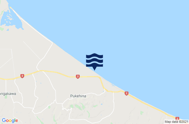 Waitangi Bay, New Zealandの潮見表地図