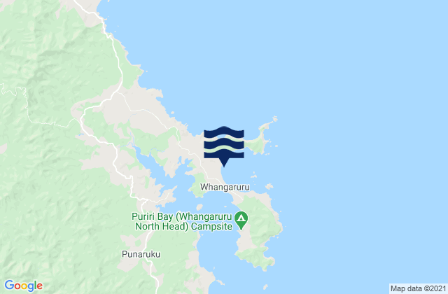 Waitapu Rock, New Zealandの潮見表地図