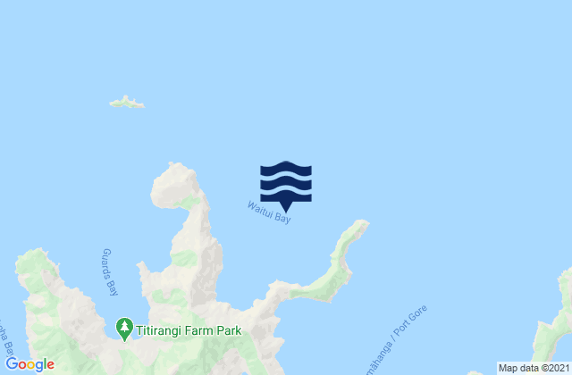 Waitui Bay, New Zealandの潮見表地図