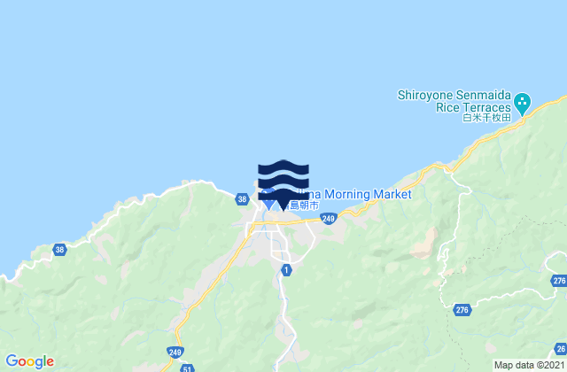 Wajima Shi, Japanの潮見表地図