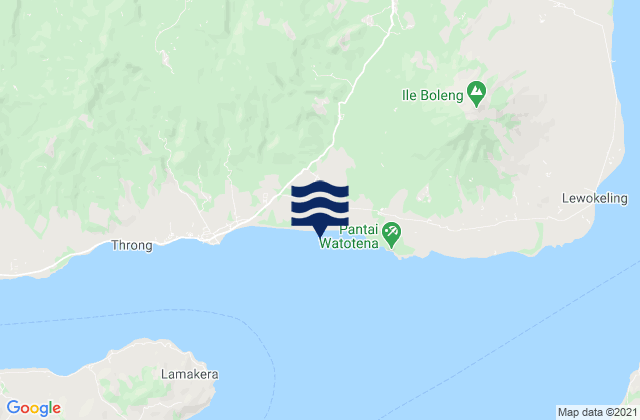 Wakapuken, Indonesiaの潮見表地図