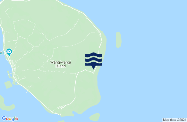 Wakatobi Regency, Indonesiaの潮見表地図