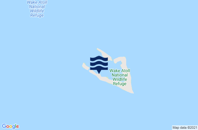 Wake Island Pacific Ocean, Micronesiaの潮見表地図