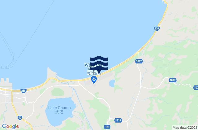 Wakkanai Shi, Japanの潮見表地図