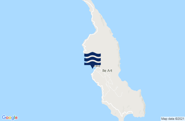 Wala, New Caledoniaの潮見表地図