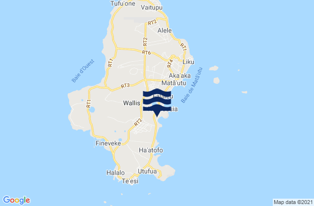 Wallis Islands, Wallis and Futunaの潮見表地図