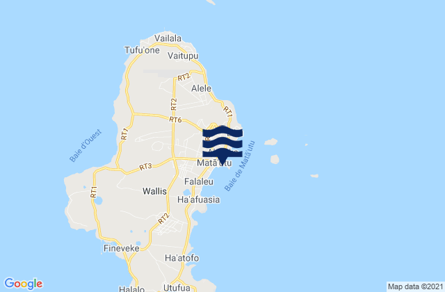 Wallis and Futunaの潮見表地図