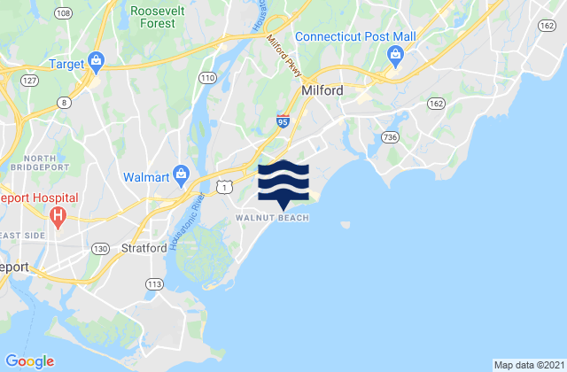 Walnut Public Beach, United Statesの潮見表地図