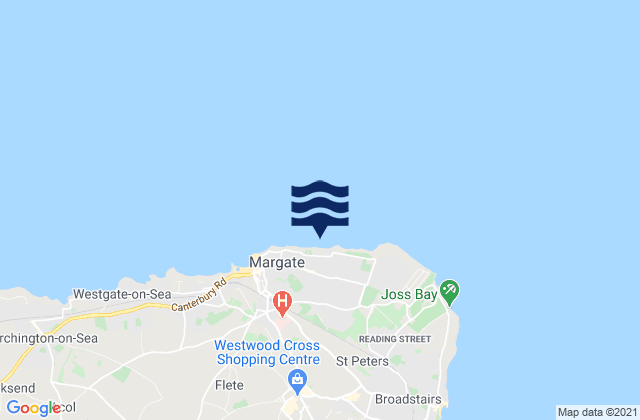Walpole Bay, United Kingdomの潮見表地図