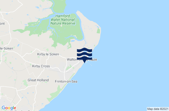 Walton-on-the-Naze, United Kingdomの潮見表地図