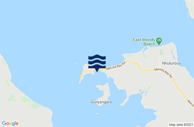 Wanaka Bay, Australiaの潮見表地図