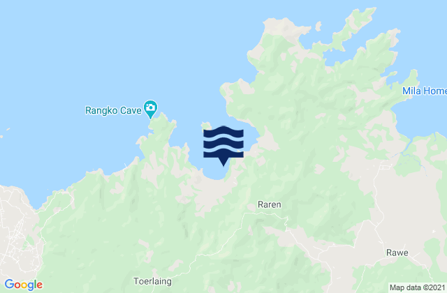 Wangkung, Indonesiaの潮見表地図