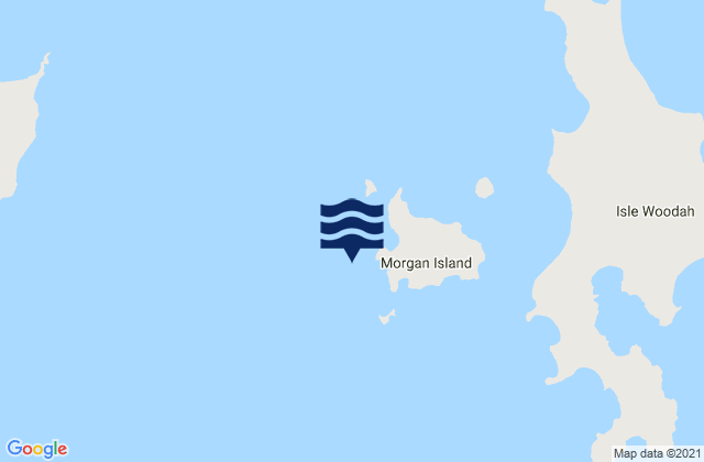 Wappah Island, Australiaの潮見表地図