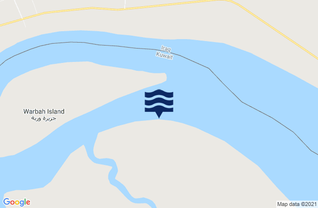 Warba Spit, Iraqの潮見表地図