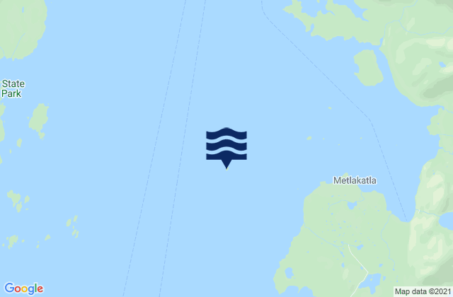 Warburton Island, United Statesの潮見表地図