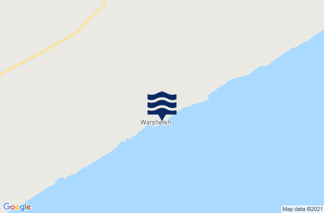 Warsheik, Somaliaの潮見表地図