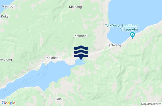 Watatuku, Indonesiaの潮見表地図