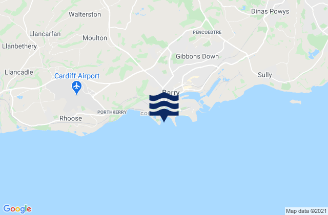 Watch House Bay Beach, United Kingdomの潮見表地図