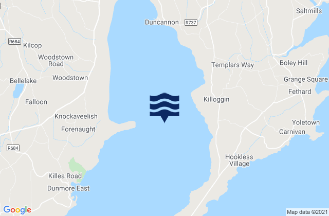 Waterford Harbour, Irelandの潮見表地図