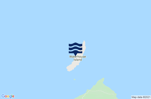 Waterhouse Island, Australiaの潮見表地図