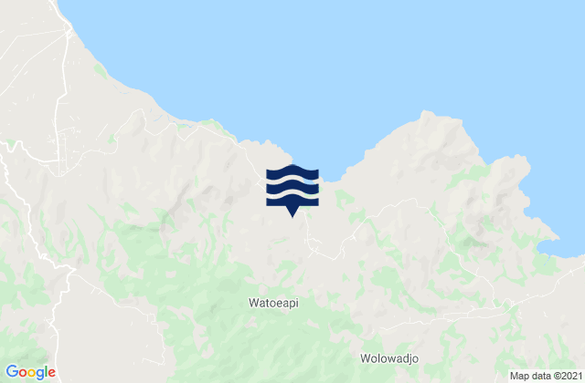 Watuapi, Indonesiaの潮見表地図