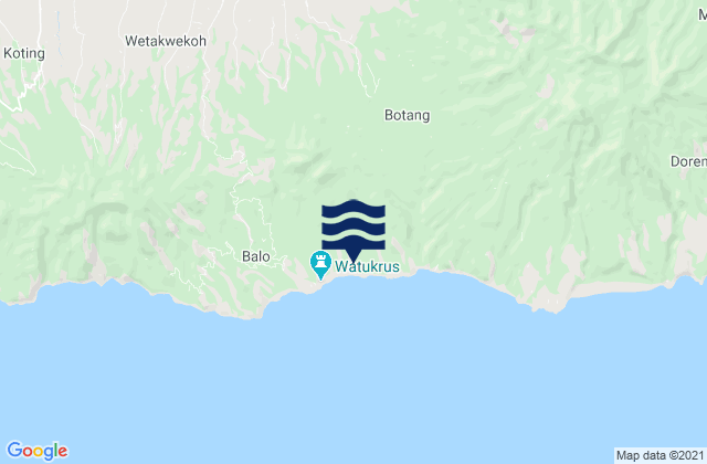 Watublapi, Indonesiaの潮見表地図