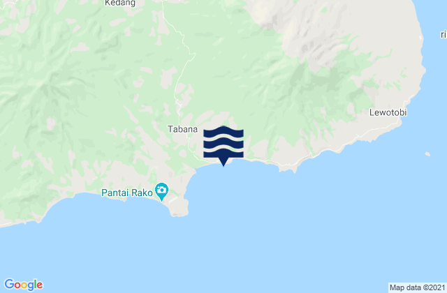 Watubuku, Indonesiaの潮見表地図