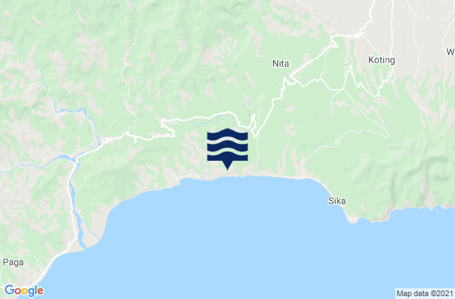 Watubura, Indonesiaの潮見表地図