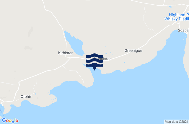 Waulkmill Bay, United Kingdomの潮見表地図