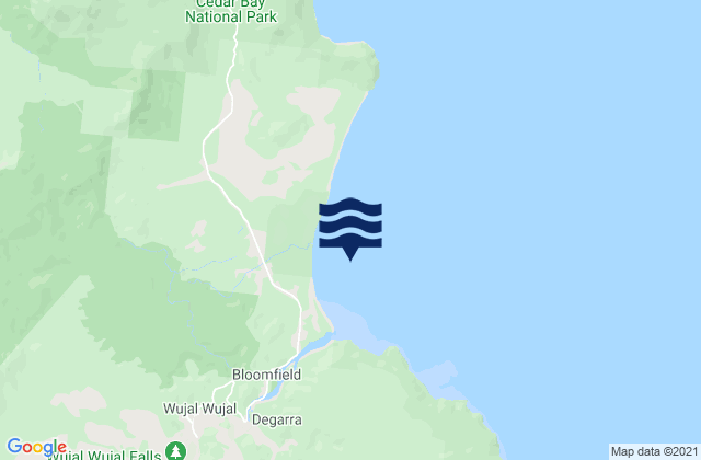 Weary Bay, Australiaの潮見表地図