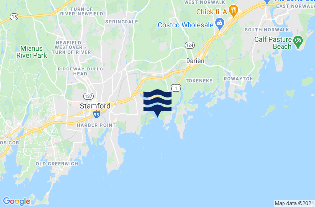 Weed Beach, United Statesの潮見表地図