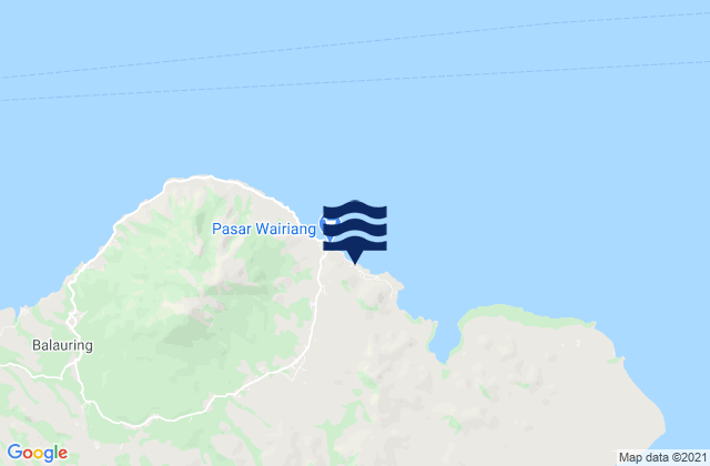 Weikoro, Indonesiaの潮見表地図
