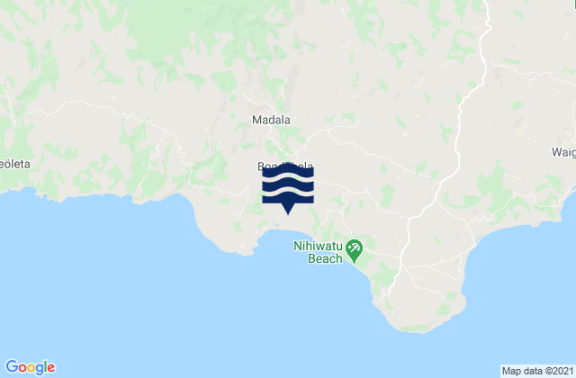 Welibo, Indonesiaの潮見表地図