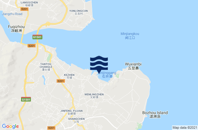 Wenling, Chinaの潮見表地図