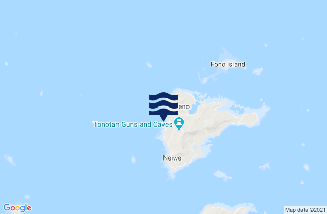 Weno, Micronesiaの潮見表地図