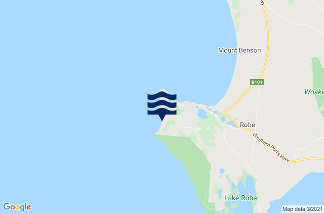 West Beach, Australiaの潮見表地図