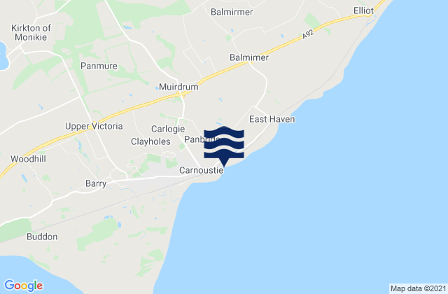 West Haven Beach, United Kingdomの潮見表地図