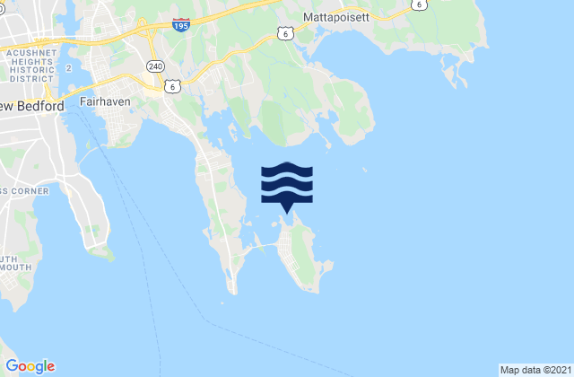 West Island (west side), United Statesの潮見表地図