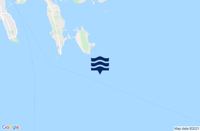 West Island 1 mile Southeast of, United Statesの潮見表地図